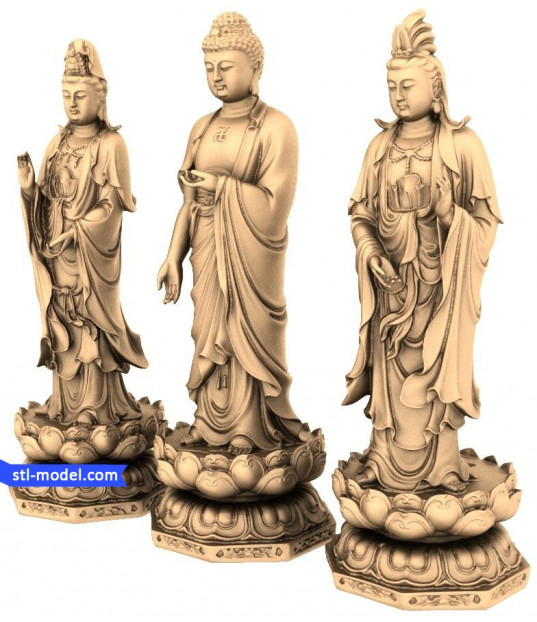 Harmony Trio Statues