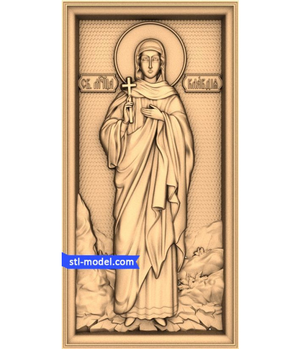 Icon "Holy Martyr Claudius" | STL - 3D model for CNC