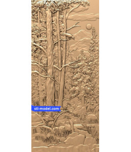Bas-relief "Forest #2" | STL -...