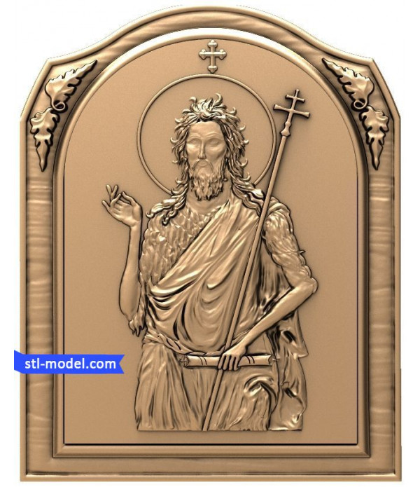 Icon "John the Baptist" | STL - 3D model for CNC