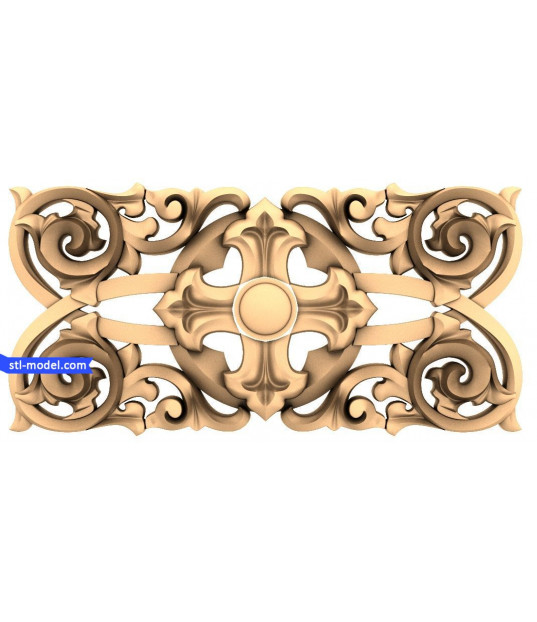 Ornamental Cross Relief