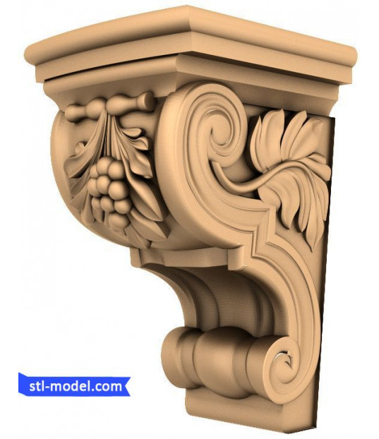Floral Scroll Corbel