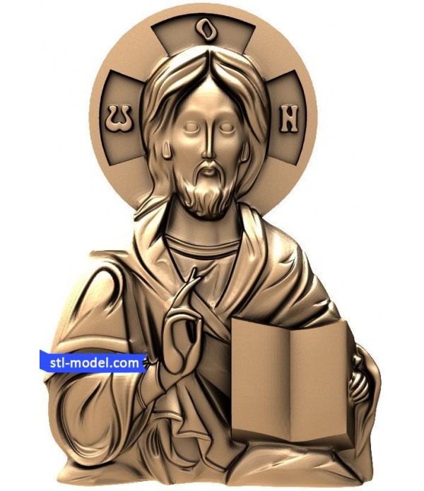 Icon "Jesus #1" | STL - 3D model for CNC