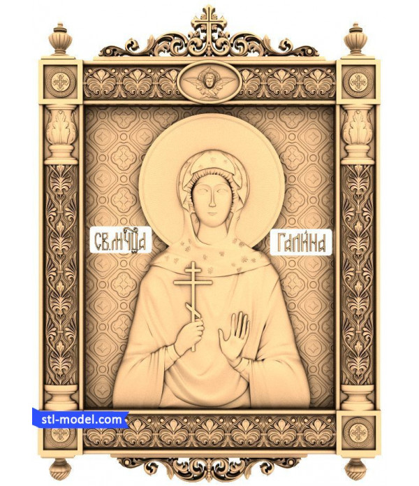 Icon "Holy Galina" | STL - 3D model for CNC