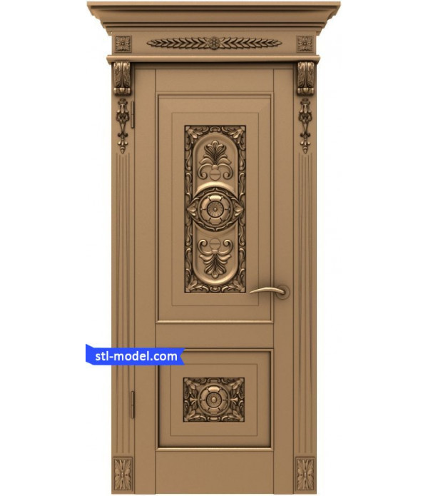 Door "Door #6" | STL - 3D model for CNC