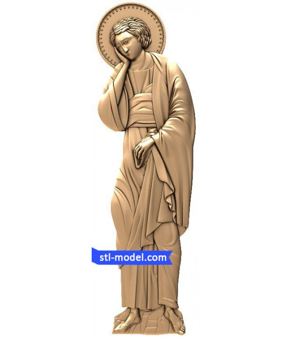 Icon "Coming of the Holy John" | STL - 3D model for CNC