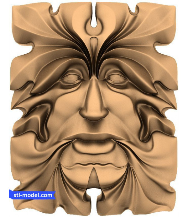 Bas-relief "decorative Face" | STL - 3D model for CNC