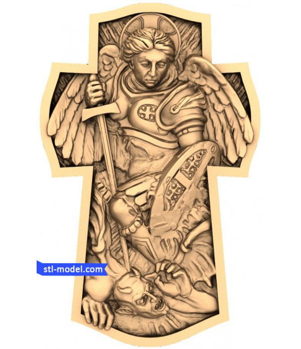 Icon "Archangel Michael #9" | STL - 3D model for CNC
