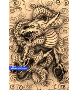 Dragon with the background of №7