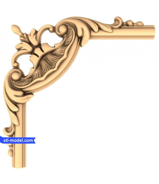 Ornate Floral Corner Bracket