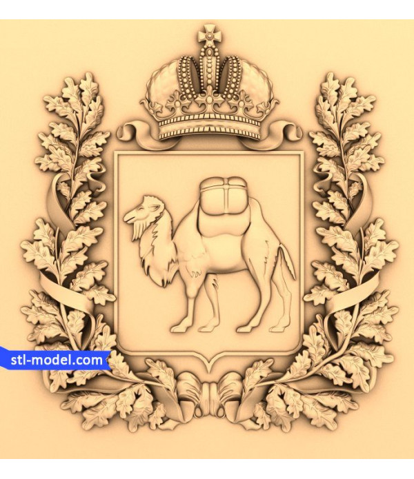 Coat of arms "coat of Arms of Chelyabinsk" | STL - 3D model for CNC