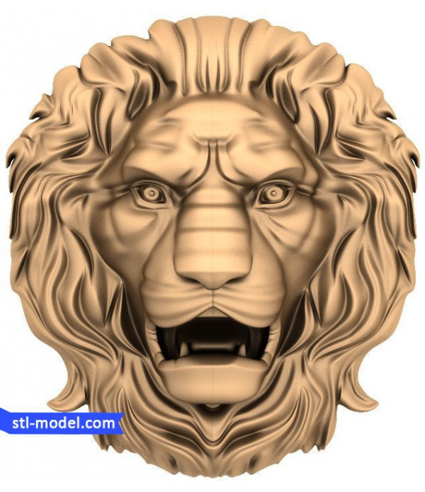 Character "lion Head #10" | STL - 3D model for CNC