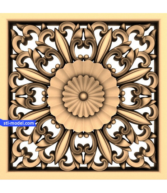Floral Elegance Relief Panel