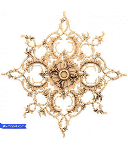 Floral Elegance 3D Relief