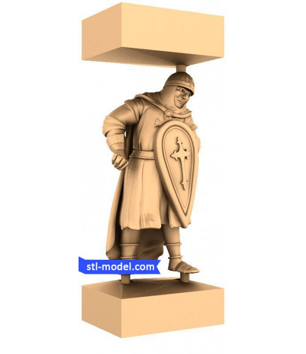 Crusaders "Pawn #4" | STL - 3D model for CNC