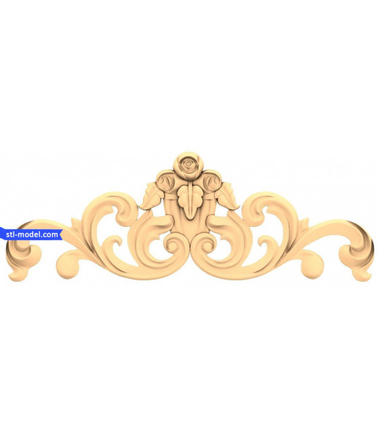 Elegant Rococo Floral Crest