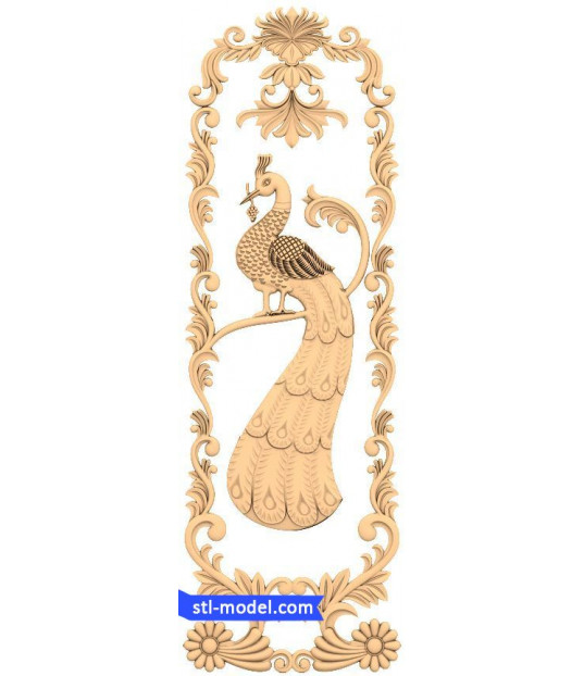 Majestic Peacock Panel