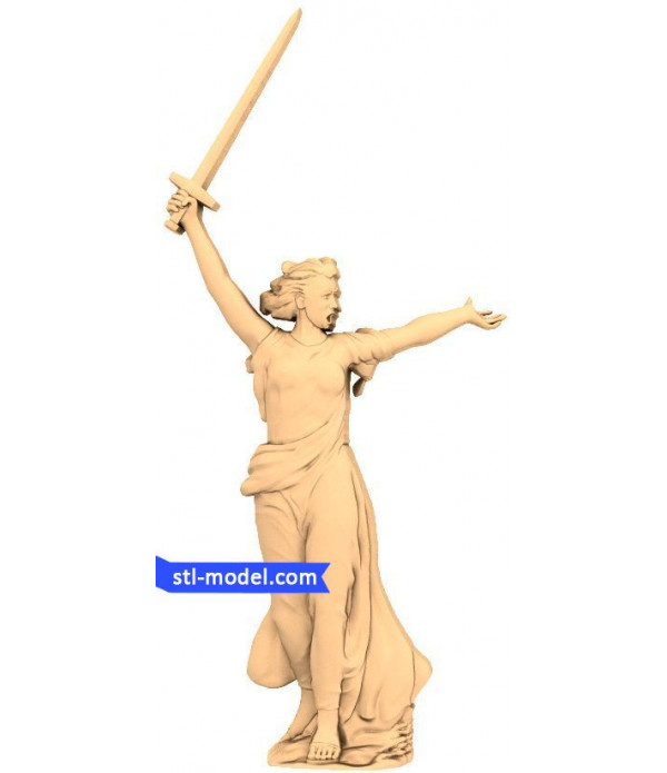 Bas-relief "Motherland Calls" | STL - 3D model for CNC