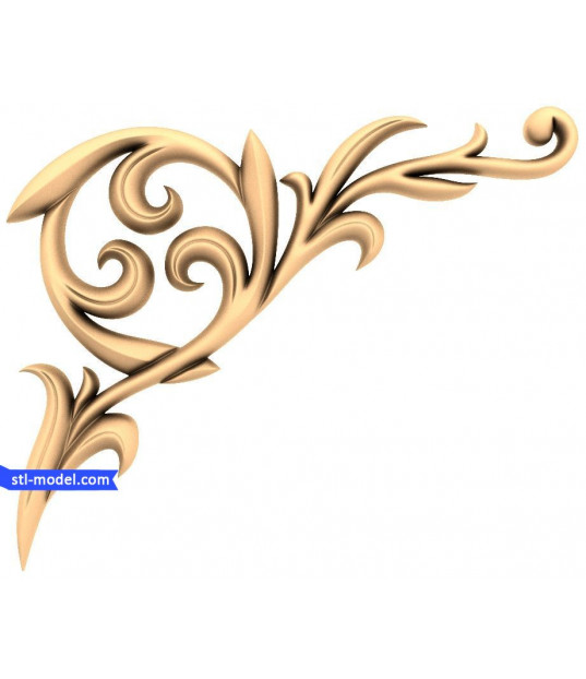 Elegant Swirl Corner Decor