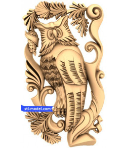 Bas-relief "owl (owl)" | STL -...