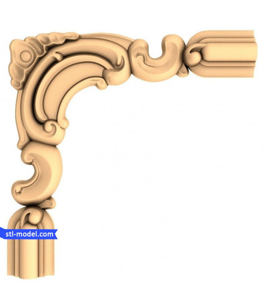 Elegant Rococo Corner Ornament