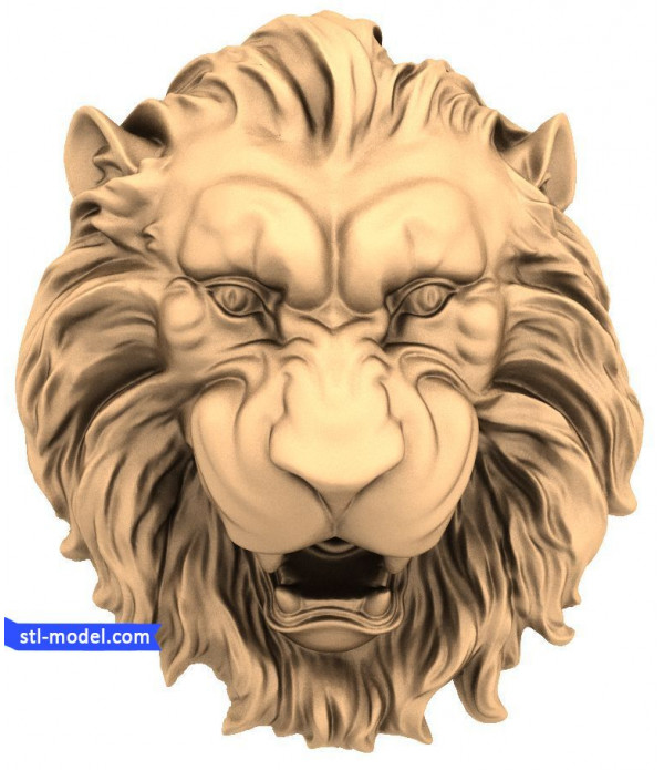 Character "lion Head #12" | STL - 3D model for CNC