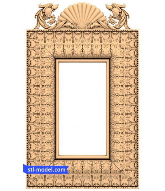Majestic Shell and Dolphin Frame