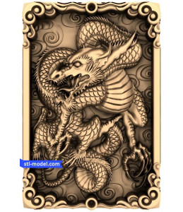 Dragon with the background of №8