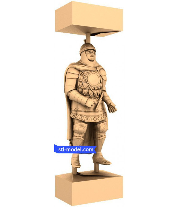 Russian "Officer #1" | STL - 3D model for CNC