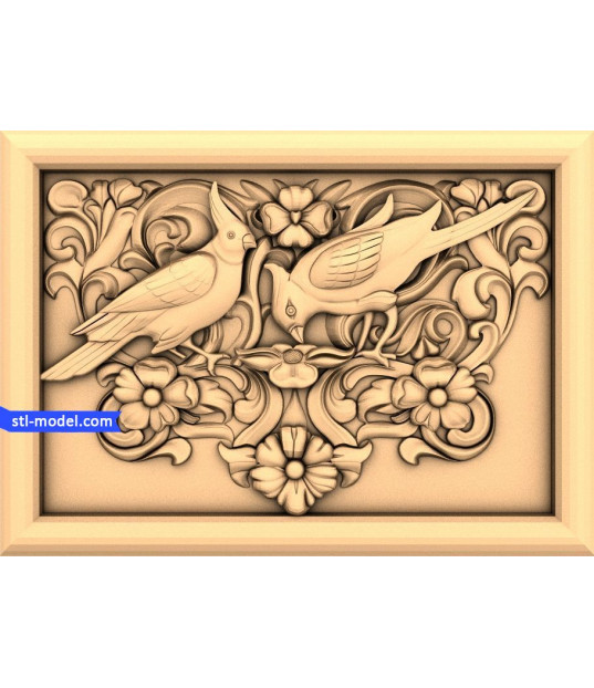 Graceful Birds in Floral Harmony