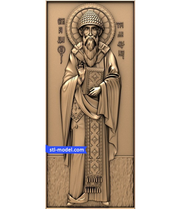 Icon "Saint Spyridon" | STL - 3D model for CNC