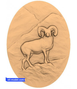 Bas-relief "Sheep #2" | STL - ...
