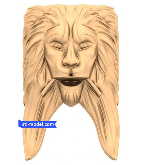 Character "lion Head #8" | STL - 3D model for CNC