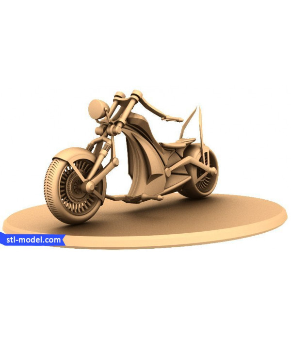 Statuette "Bike" | STL - 3D model for CNC
