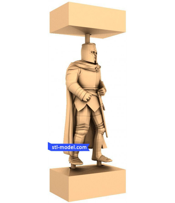 Crusaders "Officer #1" | STL - 3D model for CNC