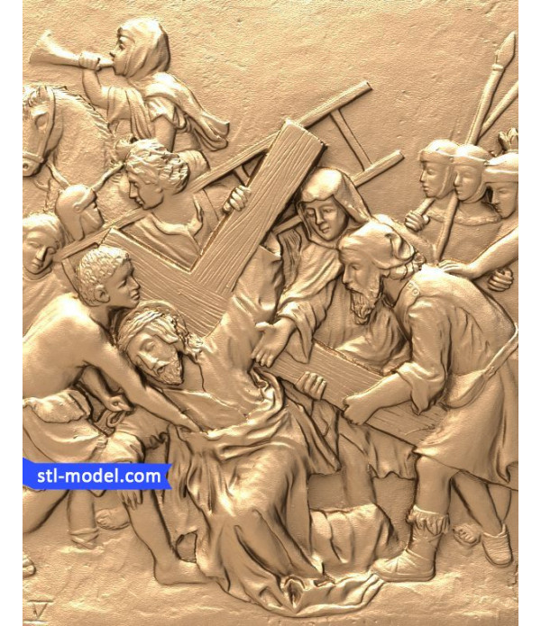 Icon "Execution of Jesus Christ #5" | STL - 3D model for CNC