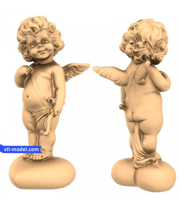 Figurine "angel Cupid (3)" | STL - 3D model for CNC