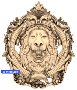 Bas-relief "Decorative" lion |...