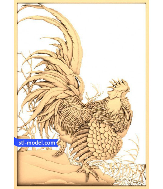 Majestic Rooster Relief