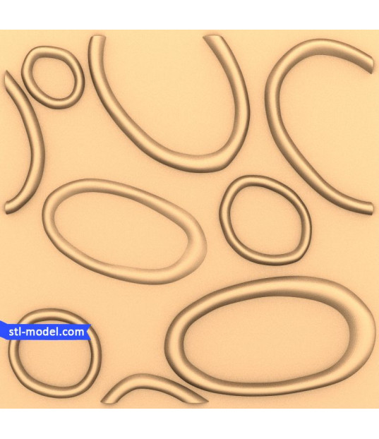 Flowing Geometric Wall Panel