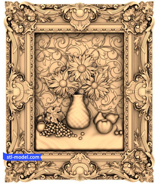 Floral Elegance in Frame