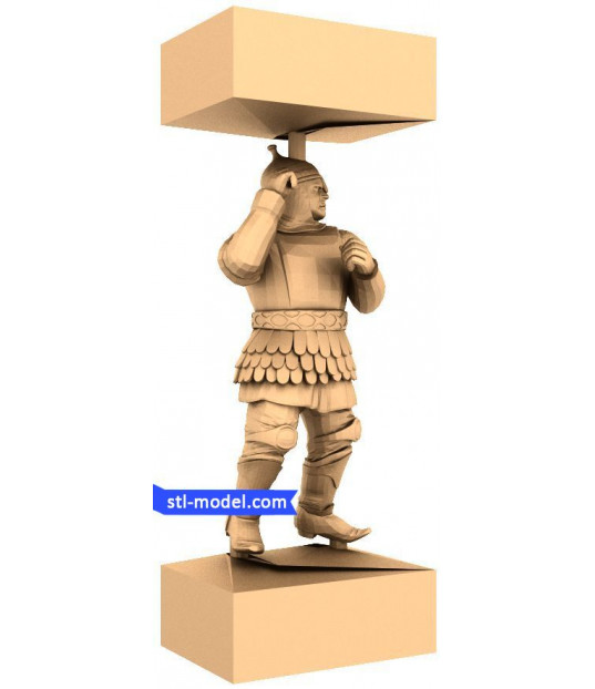 Viking Warrior Pillar