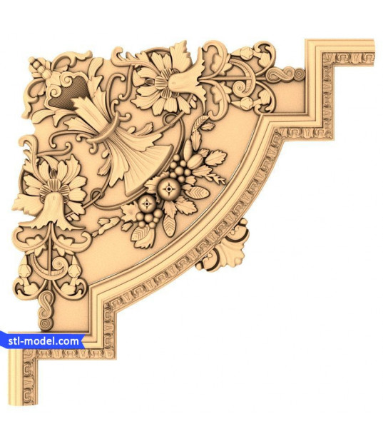 Floral Elegance Corner Relief