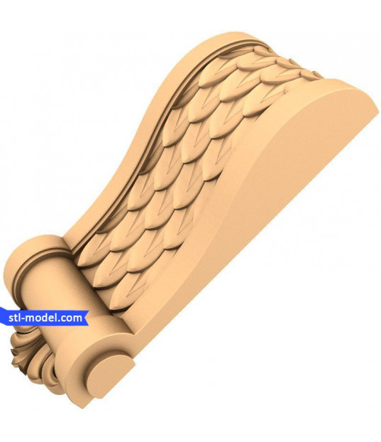 Elegant Scroll Corbel
