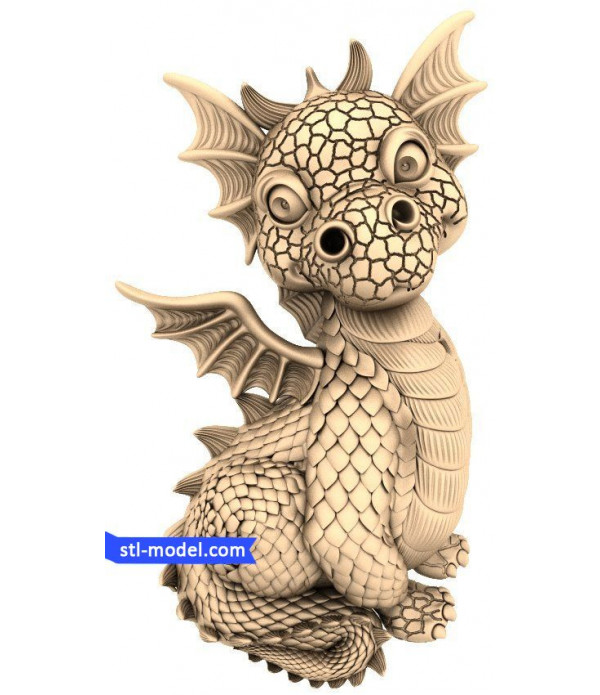 Character "Dragon #2" | STL - 3D model for CNC