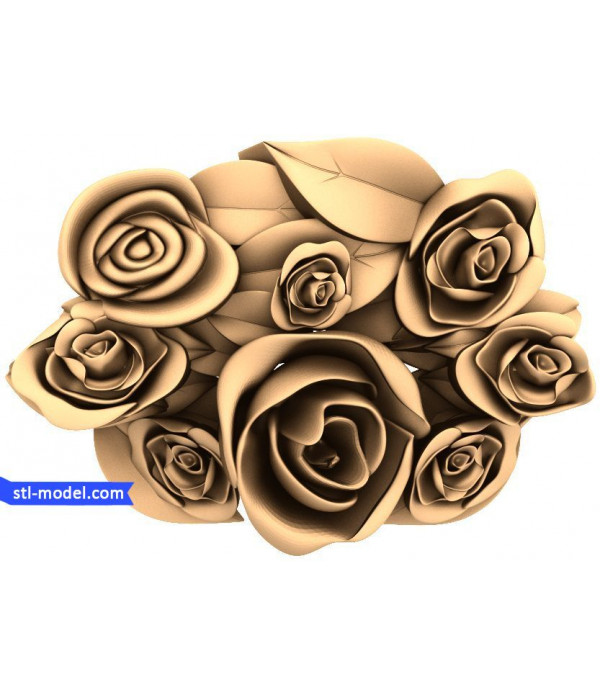 Flowers "Flowers #55" | 3D STL model for CNC