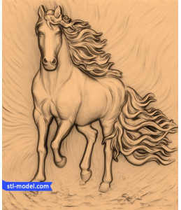 Bas-relief "Horse #3" | STL - ...