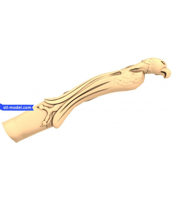 Handle "axe of the eagle" | STL - 3D model for CNC