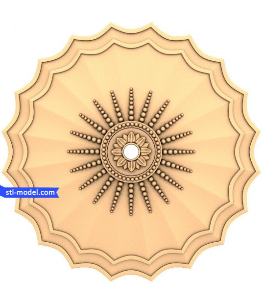 Sunburst Decorative Rosette