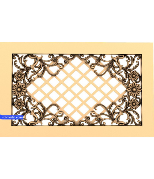 Floral Lattice Panel